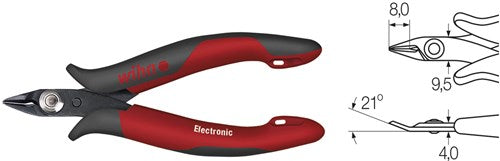 Wiha zijkniptang électronique