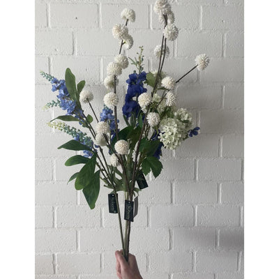 Roberts collection fleur artificielle delphinium spray 100cm bleu