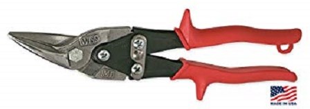 Ciseaux métalliques Wiss, coupe à gauche, rouge, 248 mm - m1r - m1r