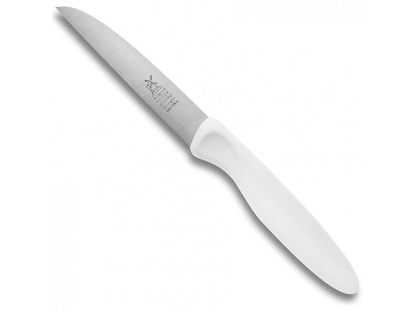 Couteau à éplucher Herder couteau de moulin acier inoxydable 85mm plastique blanc
