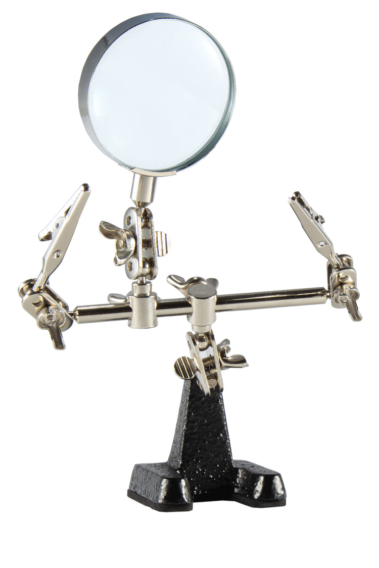 Support de troisième main Weller, loupe, 2 pinces - wlacchhb-02 wlacchhb-02