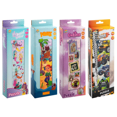Jouet univers puzzle bois long 48pcs 25x9x4cm 4ass