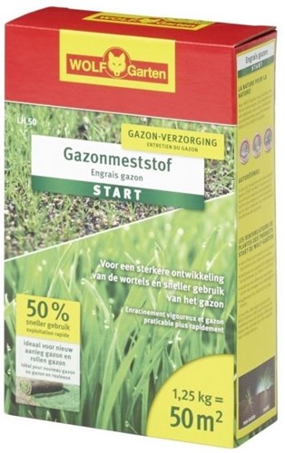 Engrais pour pelouse Wolf Garten Start LH 50 - 3833420