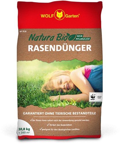 Engrais organique pour pelouse Wolf garten natura 160m2 no. 10.8 - 3852540