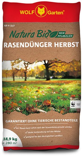 Wolf garten natura engrais organique pour pelouse automne nr-h 18.9 - 3852570