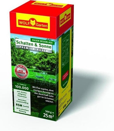 Wolf-Garten LP 25 Premium Lawn Shadow et Sun Grass Seeds