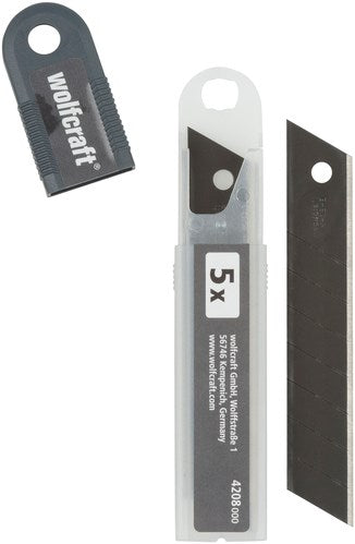 Lames d'abréviations Wolfcraft | 18mm | noir | 5 pièces - 4208100
