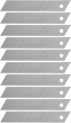 Couteaux sécables Wolfcraft | 18mm | 8 segments | 10 pièces - 4303000