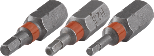 Mors Wolfcraft solides | douille hexagonale 2.0, 2.5, 3.0 | 3 pièces - 1339000