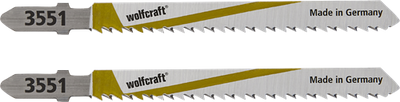 Lame de scie sauteuse Wolfcraft | hcs | l=100mm | t-schaft | 2 pièces - 3551000