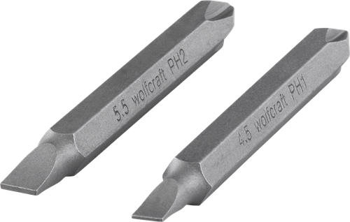 Mors doubles Wolfcraft | solide | emplacement pour ph | l65mm | 2 pièces - 2407000