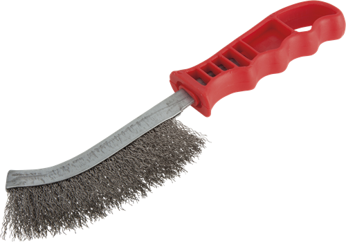 Brosse métallique à main Wolfcraft | acier inoxydable | 265 mm | 1 pièce - 2717000