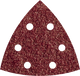 Feuilles abrasives adhésives Wolfcraft | k80 | perforé | ø105mm | 5 pièces - 1782000