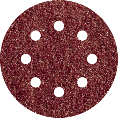 Disques abrasifs adhésifs Wolfcraft | corindon | k80 | perforé | ø125mm | 5 pièces - 2070000
