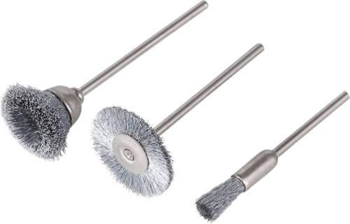 Mini-brosses Wolfcraft | arbre rond | ø5-20mm | 3 pièces - 2114000