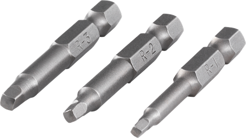 Embouts de tournevis Wolfcraft | carréplus | 50 mm | Non. 1, 2, 3 | 3 pièces - 1266000