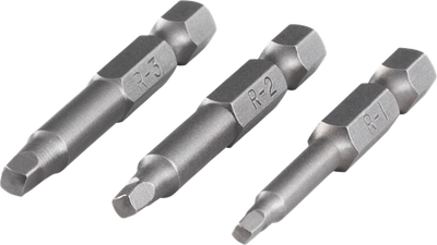 Embouts de tournevis Wolfcraft | carréplus | 50 mm | Non. 1, 2, 3 | 3 pièces - 1266000