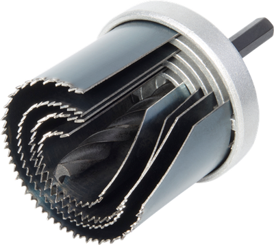 Ensemble de scies-cloches standard Wolfcraft | ø25, 35, 43, 53mm | 1 jeu - 8917000