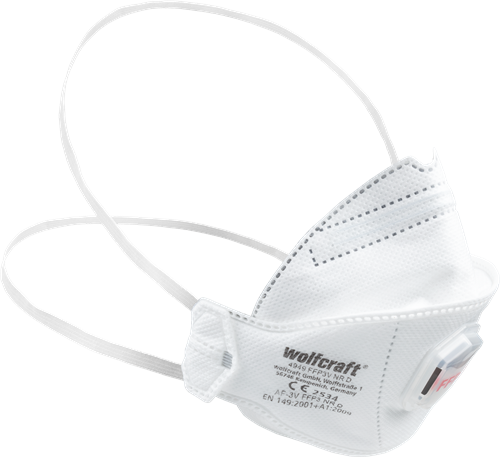 Masques anti-poussière Wolfcraft | avec vanne | ffp3 | 2 pièces - 4949000