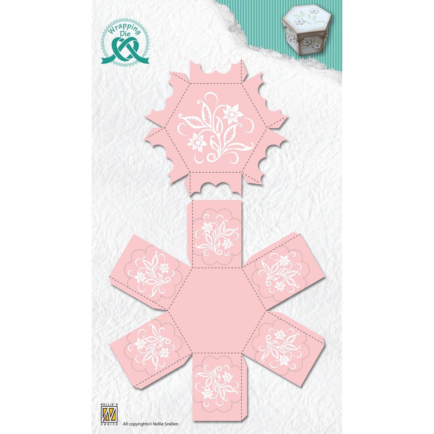 Le choix de Nellie • matrices d'emballage boîte hexagonale 2 pcs.
