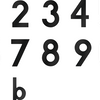 Numéro de maison Metafranc 4 120mm noir - wu0424637