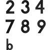 Numéro de maison Metafranc 7 120mm noir - wu0424667