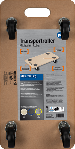 Roulette de meuble Metafranc 590x290 mdf pp 200kg - wu0820040