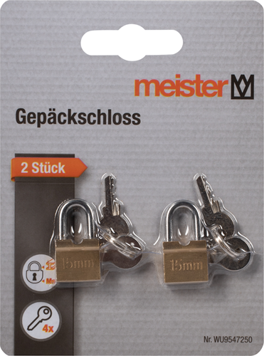 Serrure à bagages Meister 2 pièces avec - wu9547250