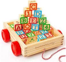 Dinotoys Apeldoorn Block Block Camion avec lettres et numéros