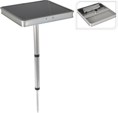 Table de camping Redcliffs 26x26x43cm gris