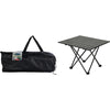Table de camping Redcliffs métal noir 56x40x46cm