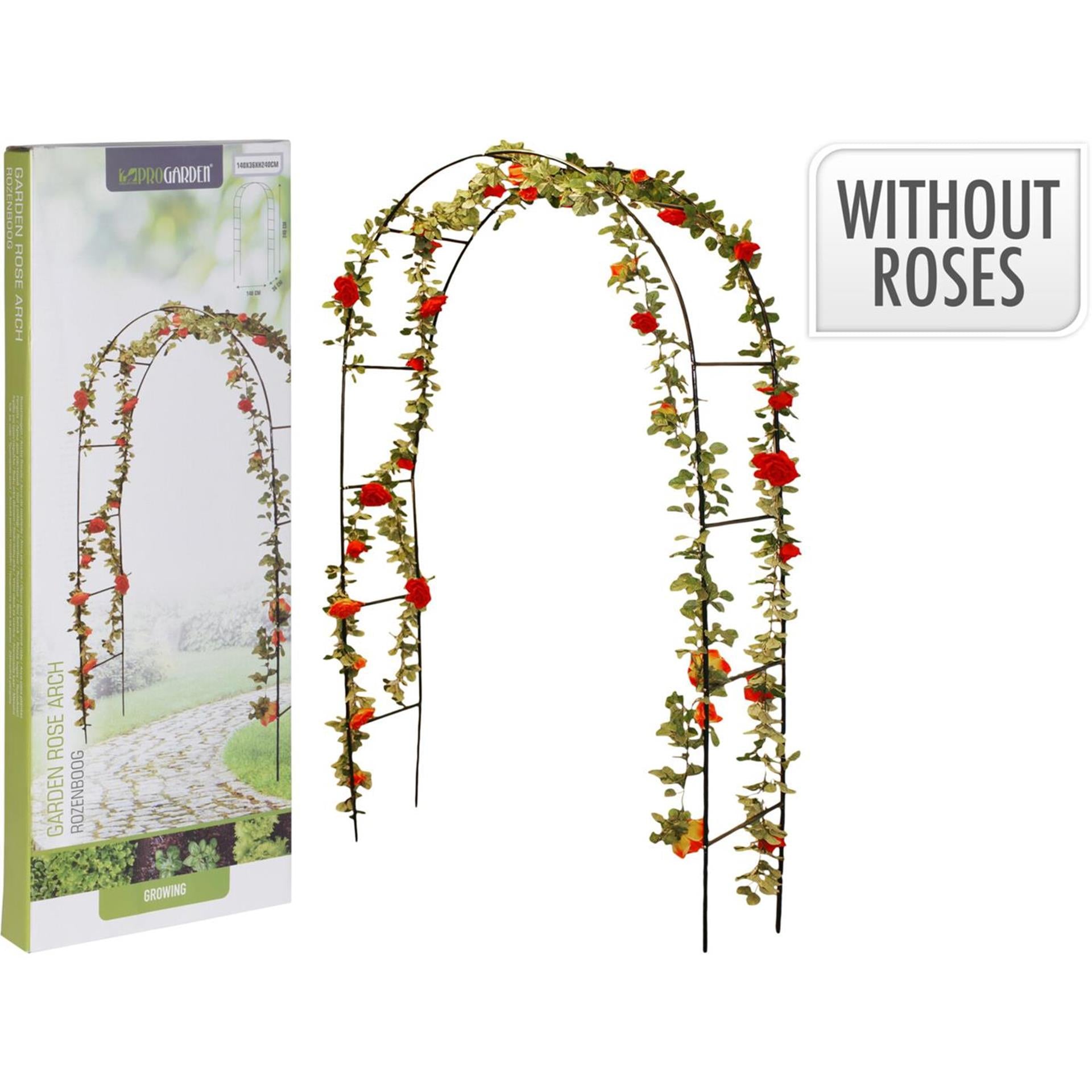 Arche à roses de jardin Pro 140x36x240cm