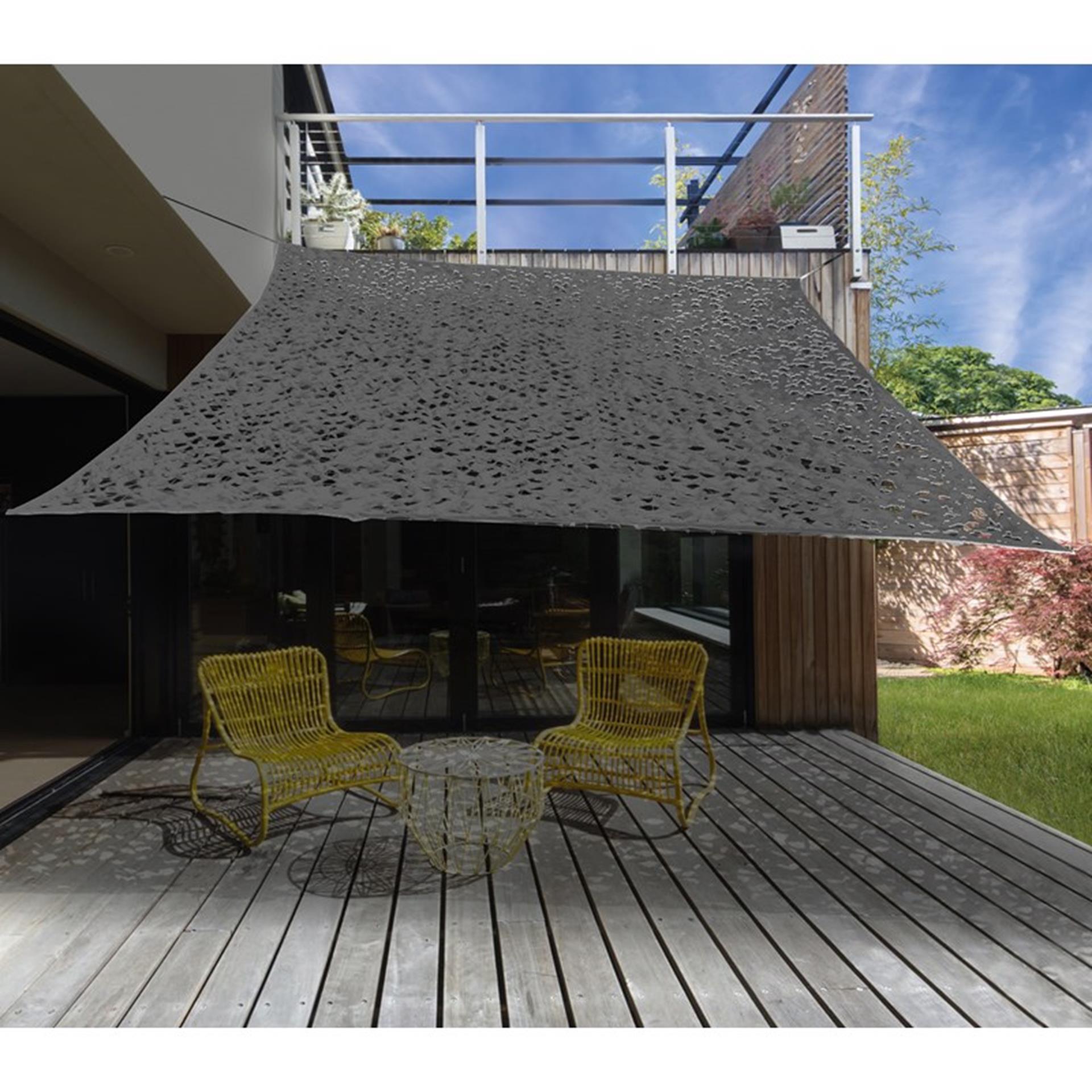Toile d'ombrage camouflage de jardin Pro 3x3m