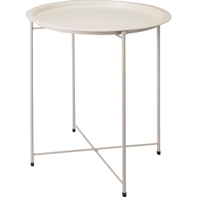 Table d'appoint de style maison beige ø47xh50cm