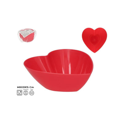 Bol coeur rouge 14x13x5 cm bol coeur rouge 14x13x5 cm