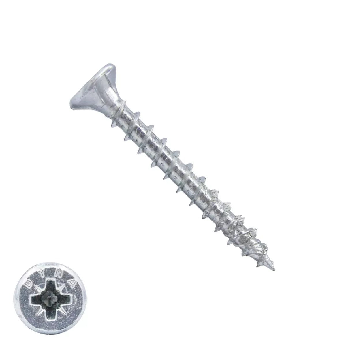 Dynaplus uni vis vis pour panneaux d'aggloméré vz (zinguée) pk (tête plate) pz2 4,0x35 | 200 pièces - 0280.01.25401
