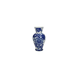 Vase Kersten faïence bleu 16x9x9cm - afbeelding 1