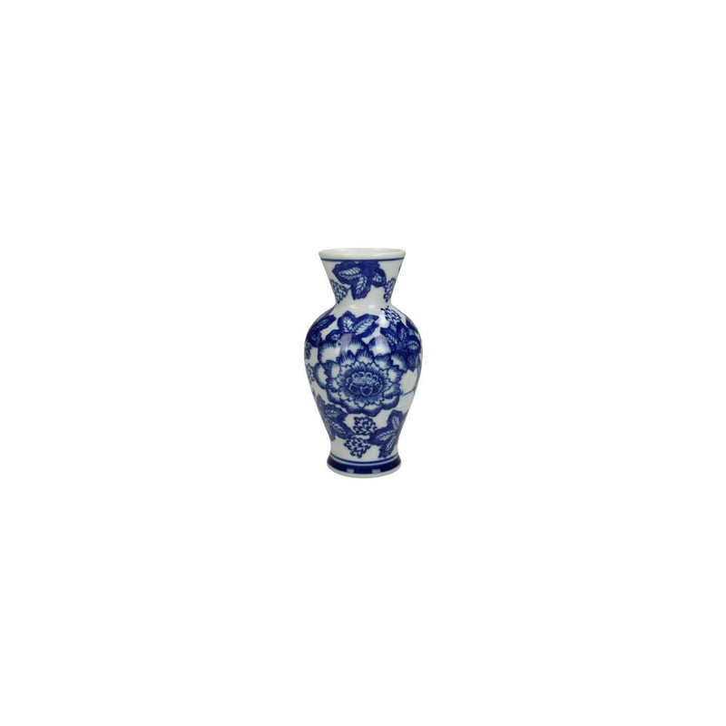 Vase Kersten faïence bleu 16x9x9cm