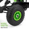Xootz Viper Go Kart Skelter Junior Black Green
