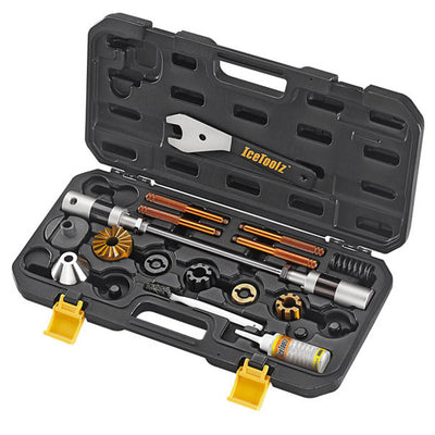 Outils de taraudage et de fraisage du boîtier de pédalier Icetoolz xpert, bsa, e175