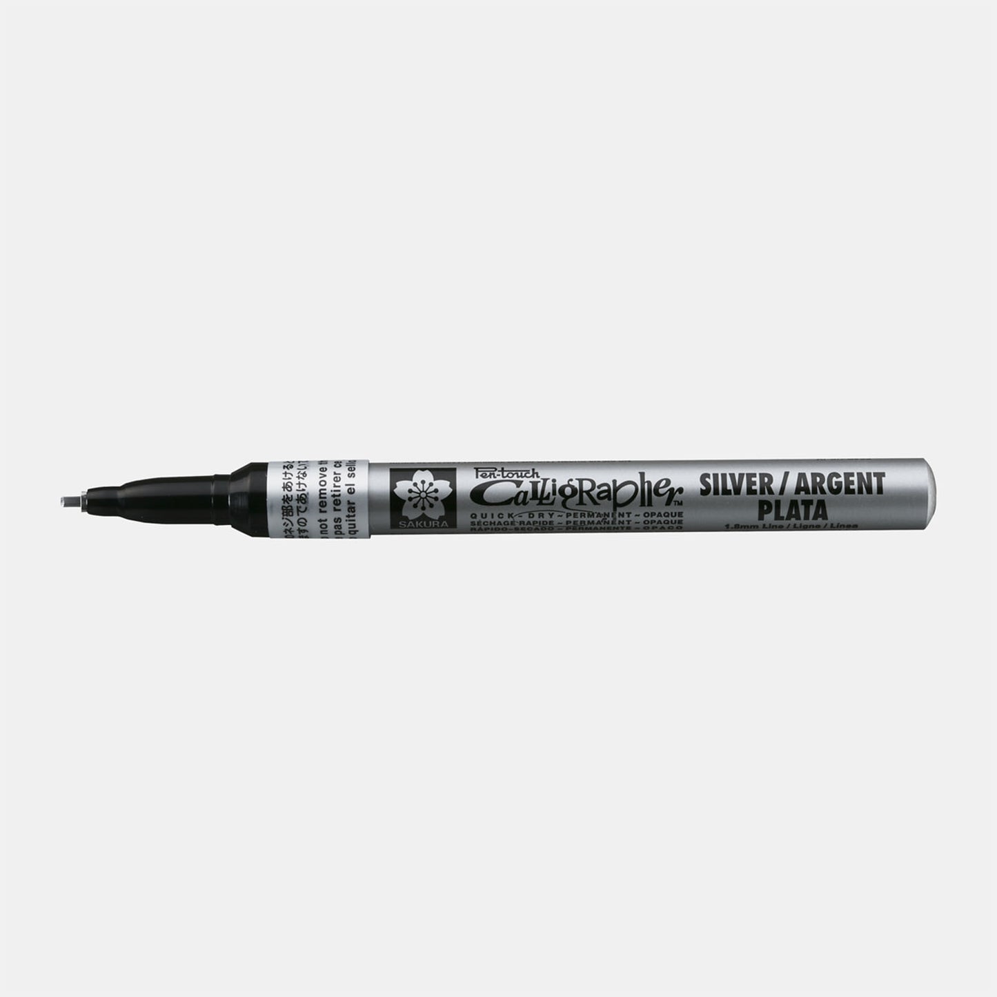 SAKURA Pen-touch marqueur permanent Calligraphie 1,8 mm d'argent