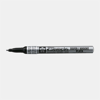 SAKURA Pen-touch marqueur permanent Calligraphie 1,8 mm d'argent