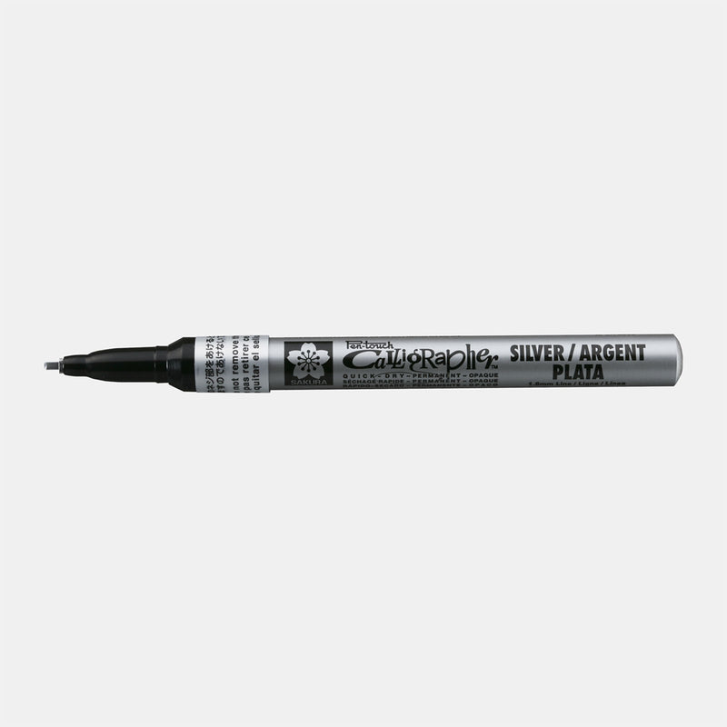 SAKURA Pen-touch marqueur permanent Calligraphie 1,8 mm d'argent
