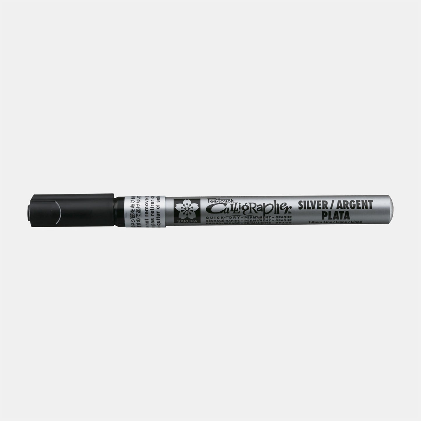 SAKURA Pen-touch marqueur permanent Calligraphie 1,8 mm d'argent