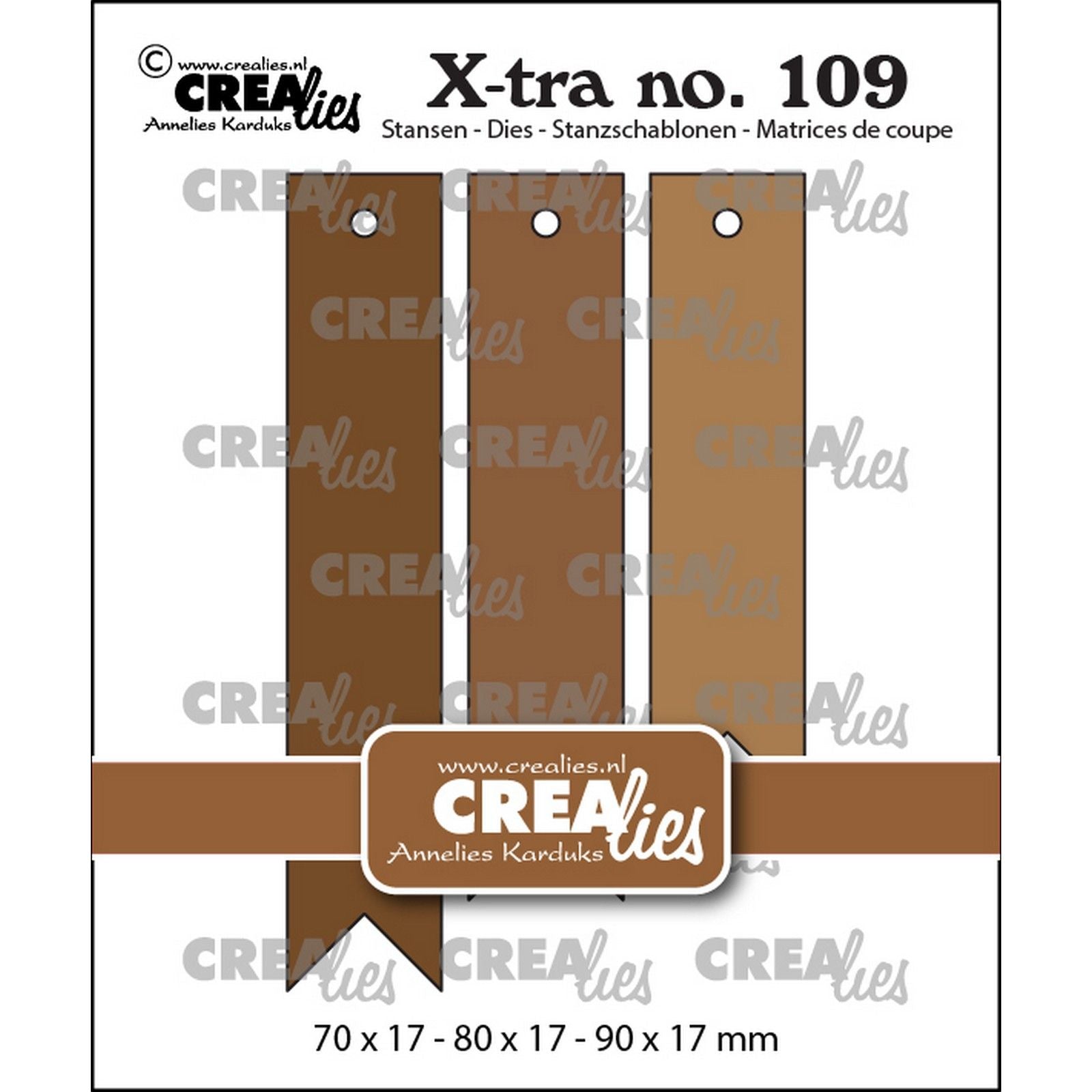 Crealies • Matrices de découpe xtra pour bannières lisses