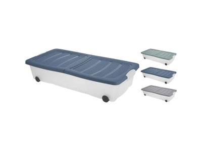 Excellente boîte à roulettes pour articles ménagers, sur roulettes, 80x40x17