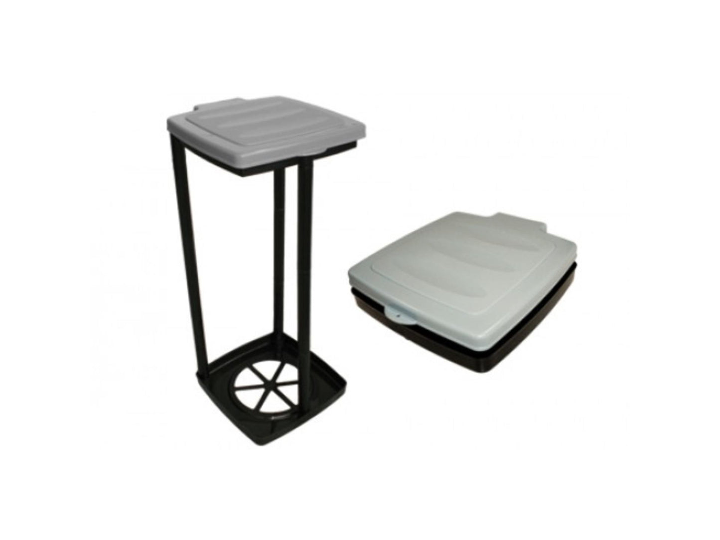 Excellent porte-sac poubelle pour articles ménagers 60 litres blanc