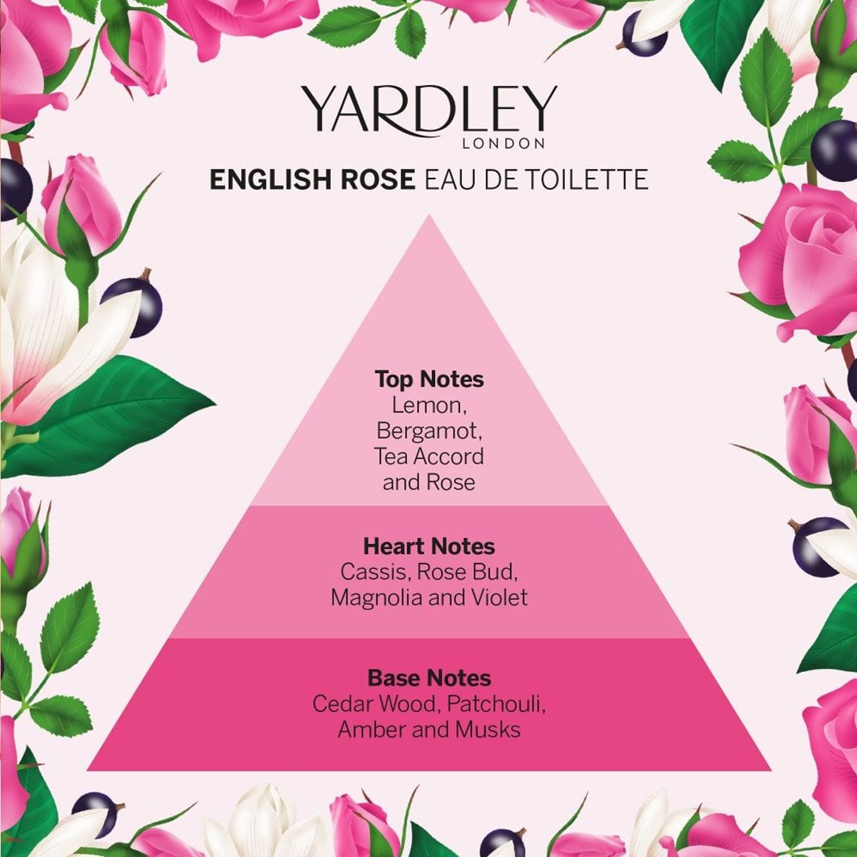 Yardley London English Eau de Toilette Rose 125 ml