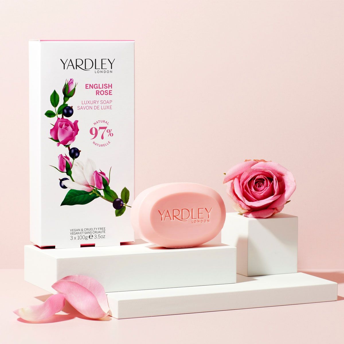 Yardley London English Soap Rose 3x100gr.