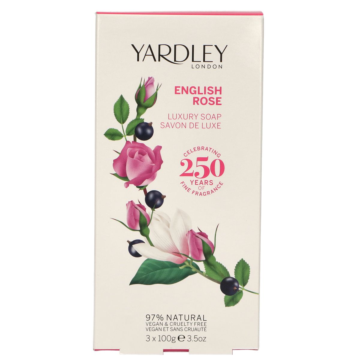 Yardley London English Soap Rose 3x100gr.